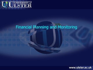Financial Planning and Monitoring 