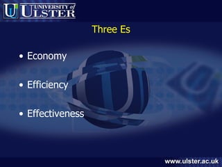 Three Es Economy Efficiency Effectiveness 