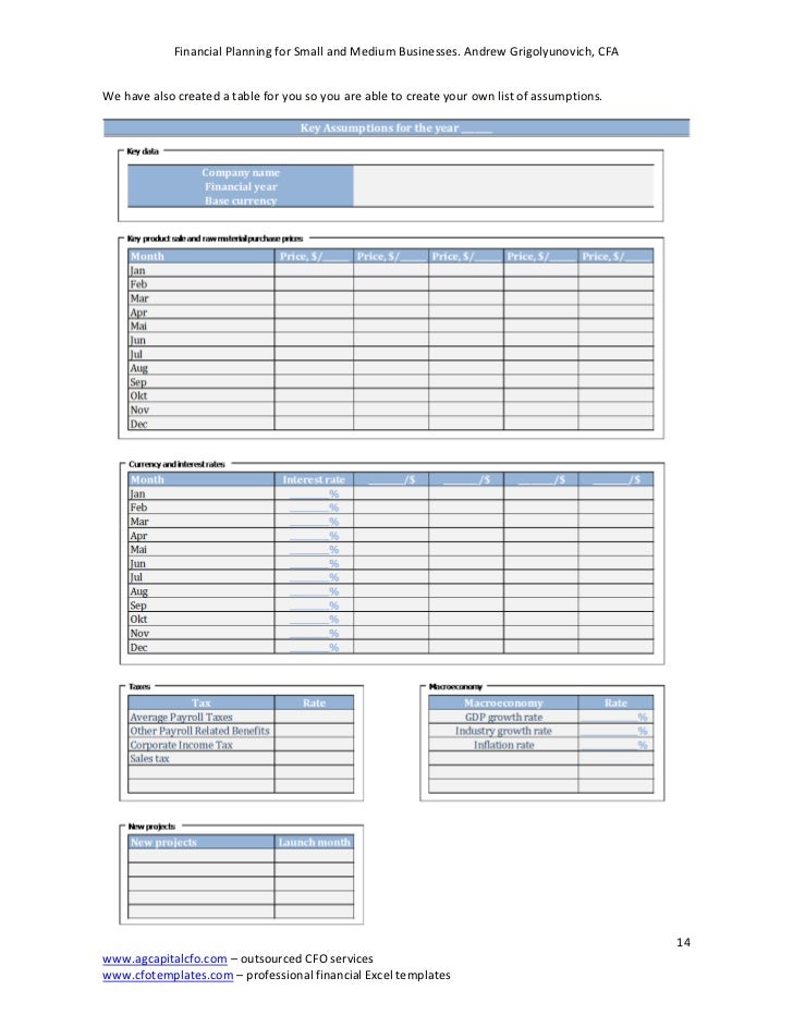 Financial Planning Worksheets