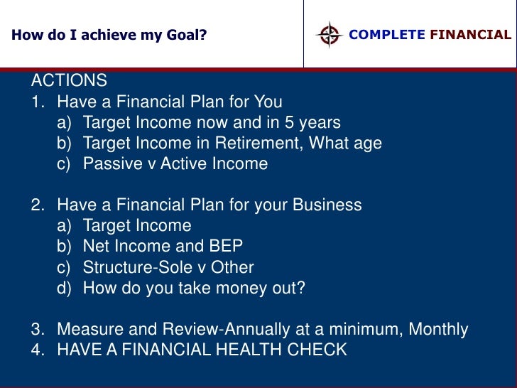Buying amp financial planning business