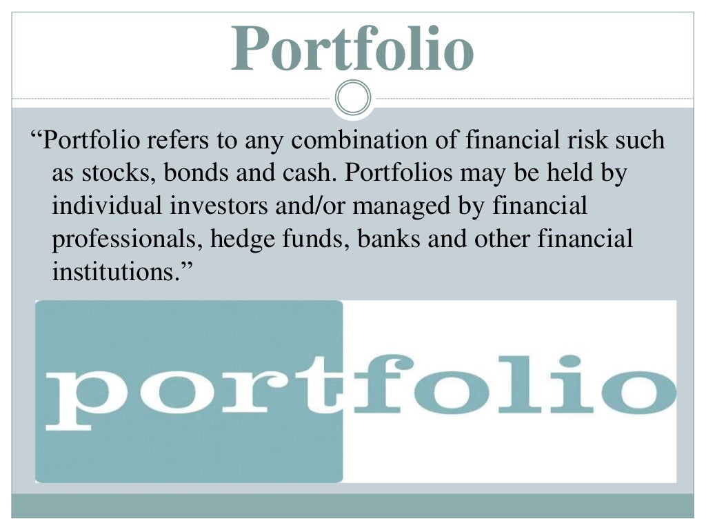 Financial portfolio