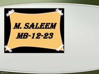 M. Saleem
MB-12-23
 