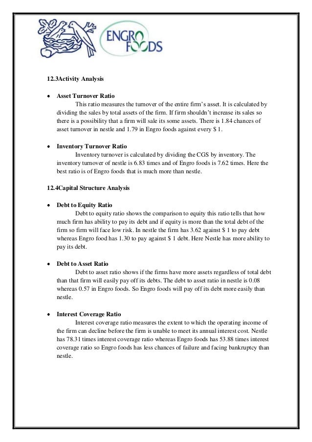 financial ratios analysis template