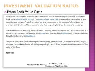  Price/Book Value Ratio
 