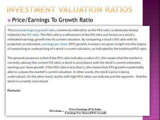  Price/Earnings To Growth Ratio
 