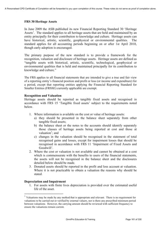 Financial Reporting Refresher