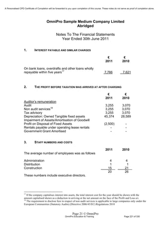 Financial Reporting Refresher