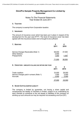 Financial Reporting Refresher