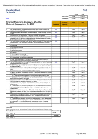 Financial Reporting Refresher