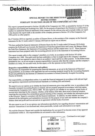 Financial Reporting Refresher