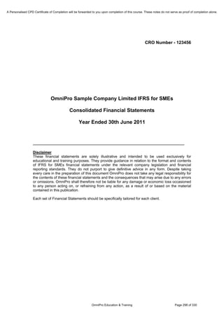 Financial Reporting Refresher