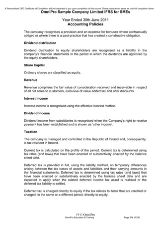 Financial Reporting Refresher