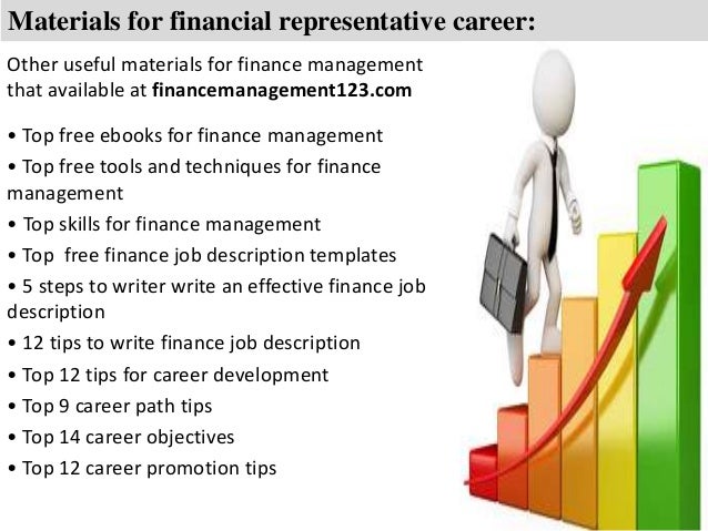 6 materials for financial representative