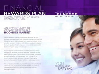 Jeunesse Financial Rewards Plan