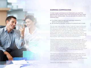 Jeunesse Financial Rewards Plan