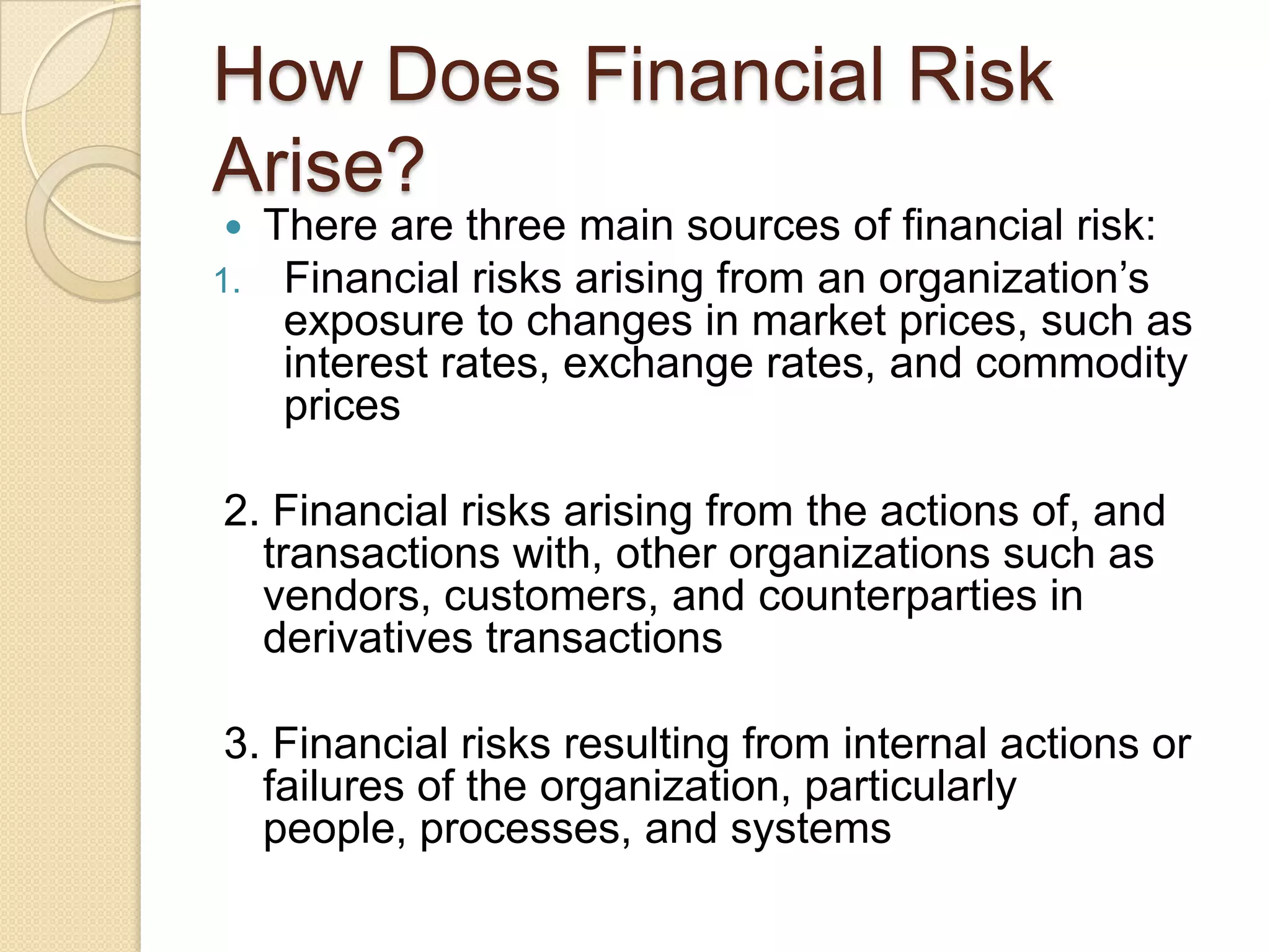 Financial risk management | PPTX