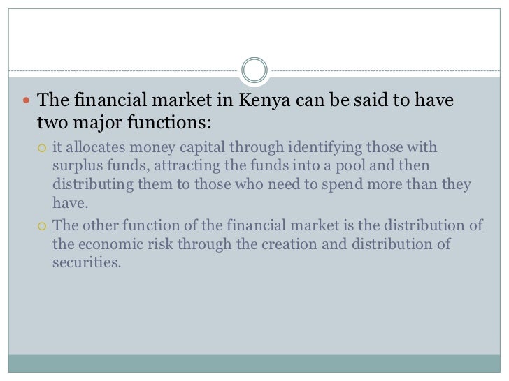 Financial Sector In Kenya - 