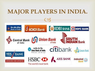 
MAJOR PLAYERS IN INDIA.
 