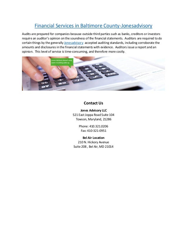 Accounting Firm Towson Baltimore County Accounting Services