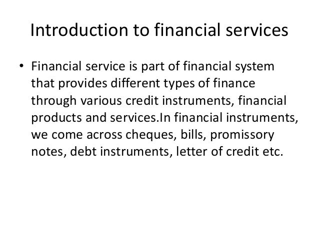 Financial Services Ppt By Vinay Kumar