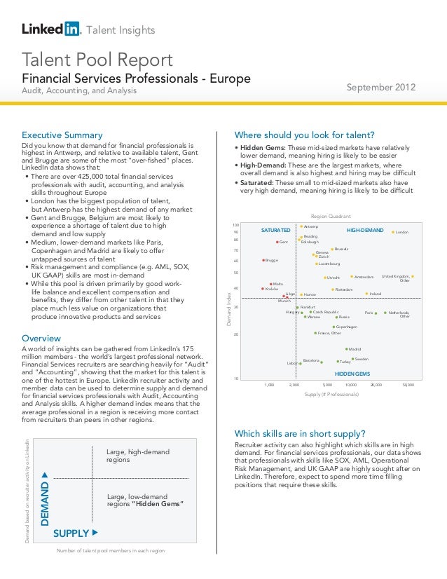 Talent InsightsTalent Pool ReportFinancial Services Professionals - Europe                                                ...