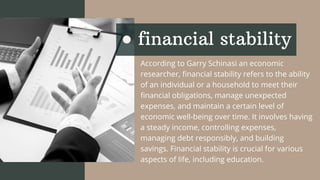 Financial Stability Methods FINANCIAL STABILITY TOPIC for research intervention seminar | PPTX