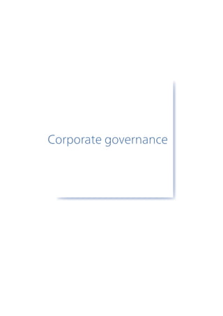 Corporate governance
 
