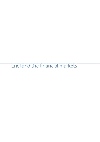 Enel and the financial markets
 