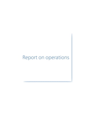 Report on operations
 