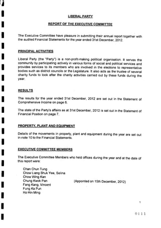Financial statement (2011 12)