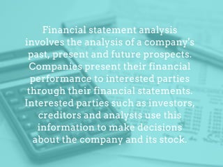 Financial statement analysis - CFA Level 1 - Financial Reporting ...