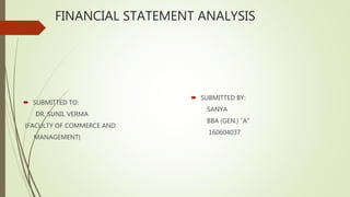 Financial statement analysis | PPT