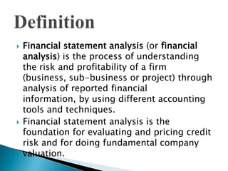 Financial statement analysis (1) | PPT
