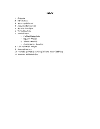 Financial statement analysis of tiles and ceramic industry | PDF