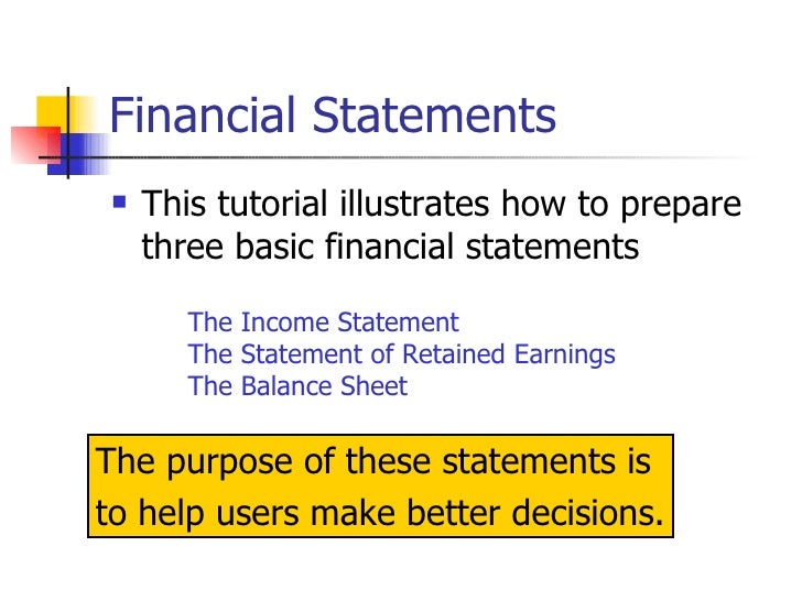 prepare financial statement