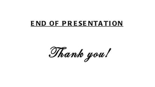 Financial Statements Presentation