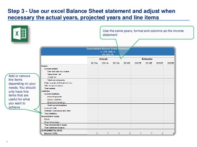 three financial statements model template financial statement model template