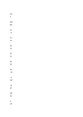 23
)
Im
pa
ct
o
f r
ec
la
ss
if
ic
at
io
ns
to
a
nd
p
ur
ch
as
e
of
 