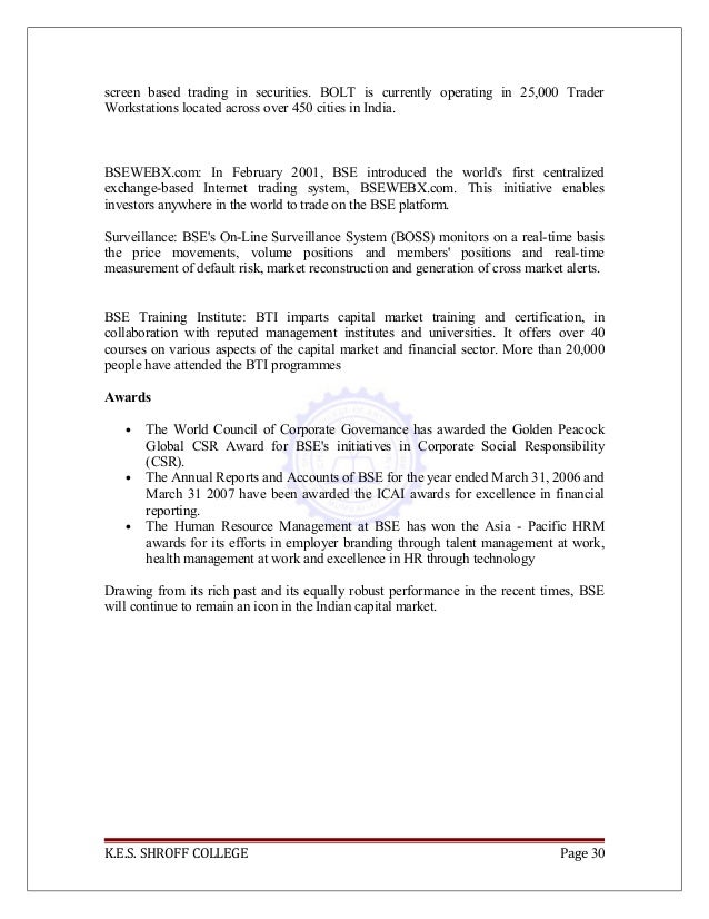 Screen based trading system was introduced nationwide by