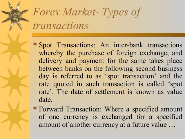 Forex settlement date
