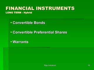 Warrants Financial Instruments Financial system | PPTX