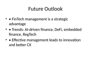 What Is Financial Technology Management? Benefits, Challenges, and Best ...
