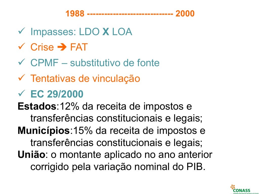Os Entes Federados e o Financiamento do SUS Os Entes Federados e o Financiamento do SUS