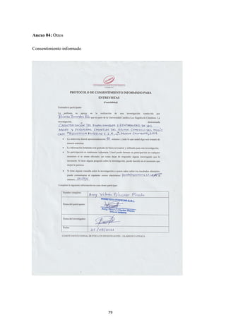 79
Anexo 04: Otros
Consentimiento informado
 