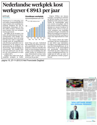 pagina 15, 27-11-2012 © Het Financieele Dagblad
 