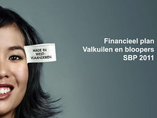 Financieel plan
Valkuilen en bloopers
            SBP 2011
 