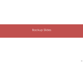 12
Backup Slides
 