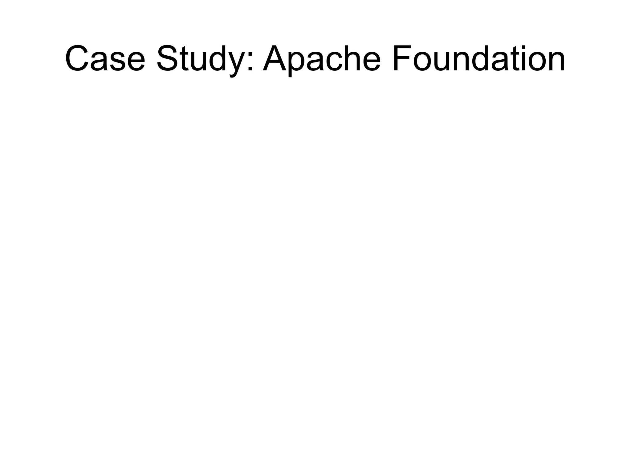 Case Study: Apache Foundation
 