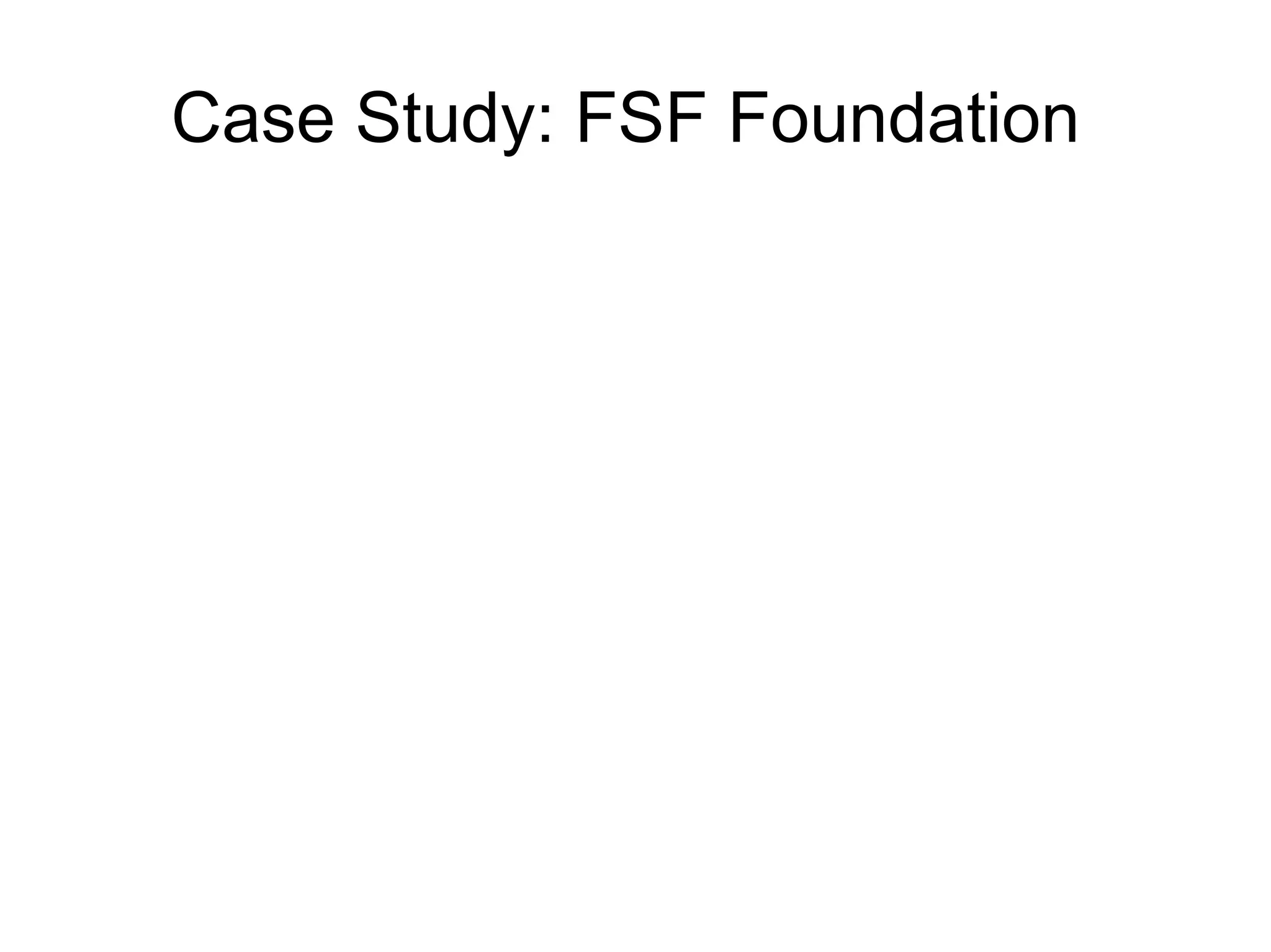 Case Study: FSF Foundation
 