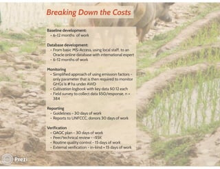 Financing low emissions agriculture: Building the business case for alternate wetting and drying in irrigated rice